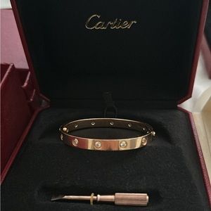 Authentic Cartier Love Bracelet, 10 diamonds